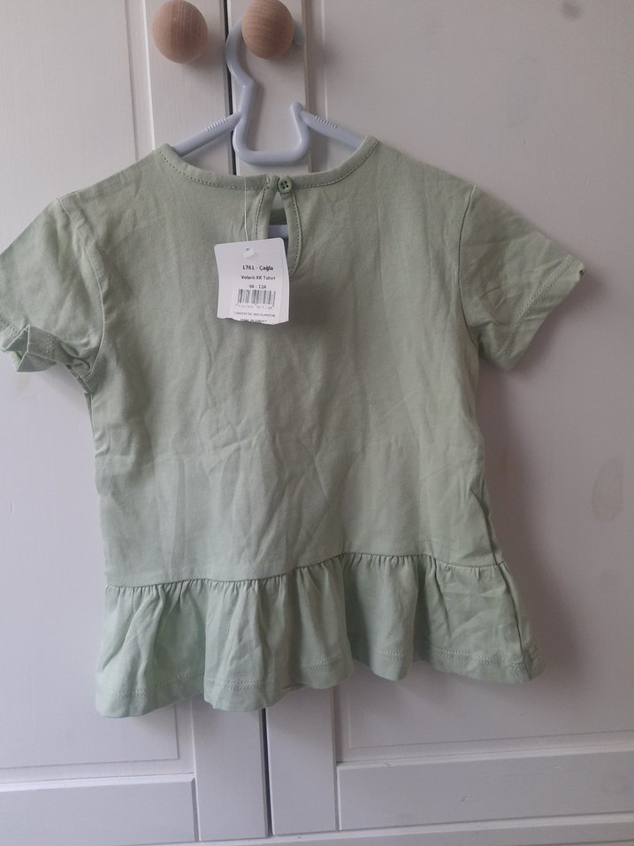 Kız bebek Fırfırlı Tişört kullanılmadı etiketli - Görsel 2