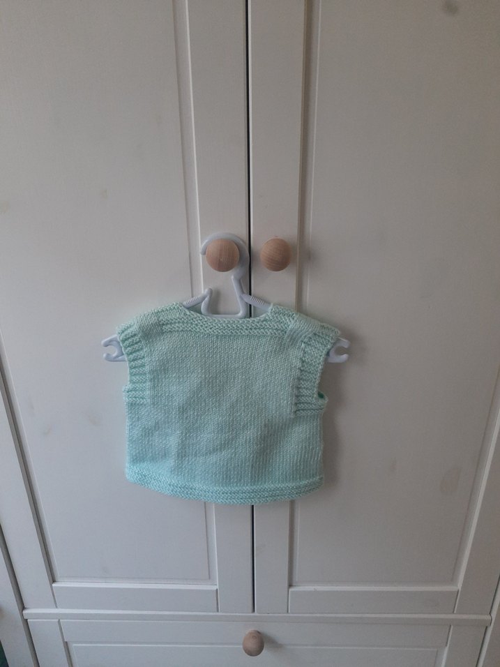 Kız bebek Turkuaz Örgü Süveter sıfır - Görsel 3
