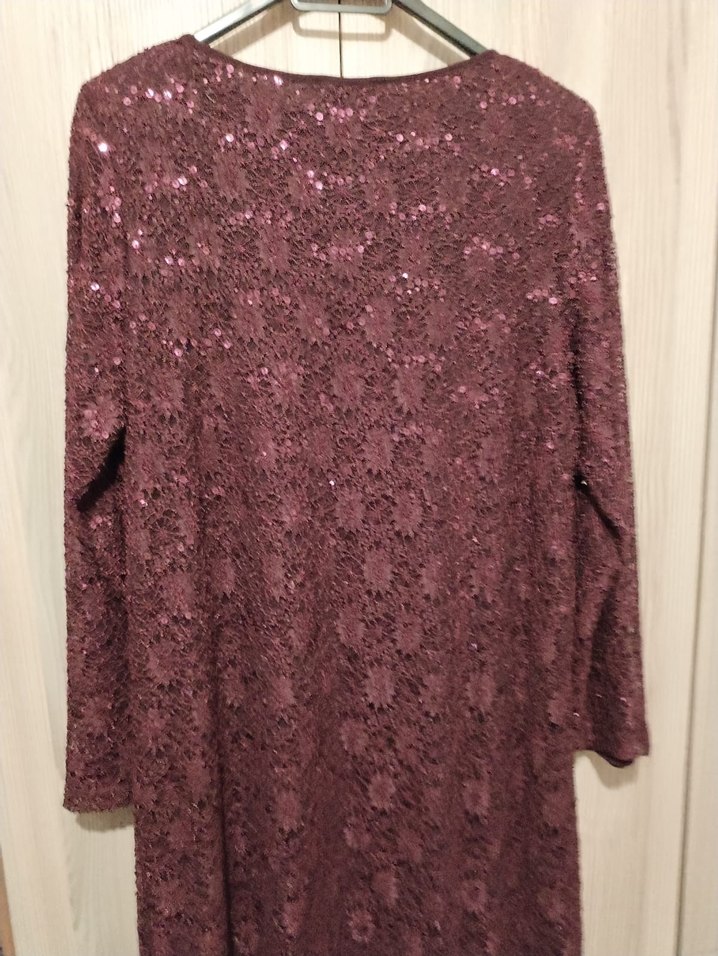 Dantel Detaylı tesettür Uzun Kollu Uzun Elbise abiye - Görsel 3