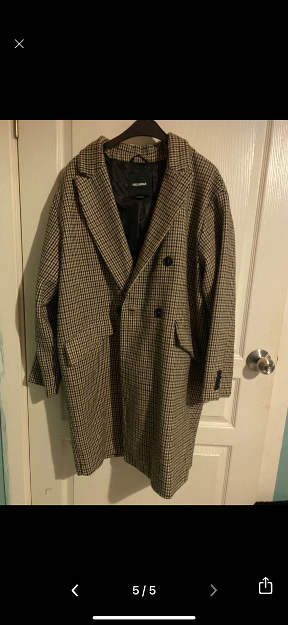 Pull&Bear Ekoseli Kaban - Görsel 2