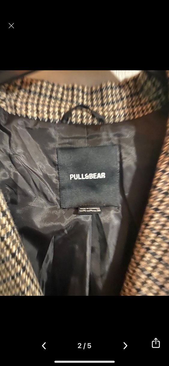 Pull&Bear Ekoseli Kaban - Görsel 4
