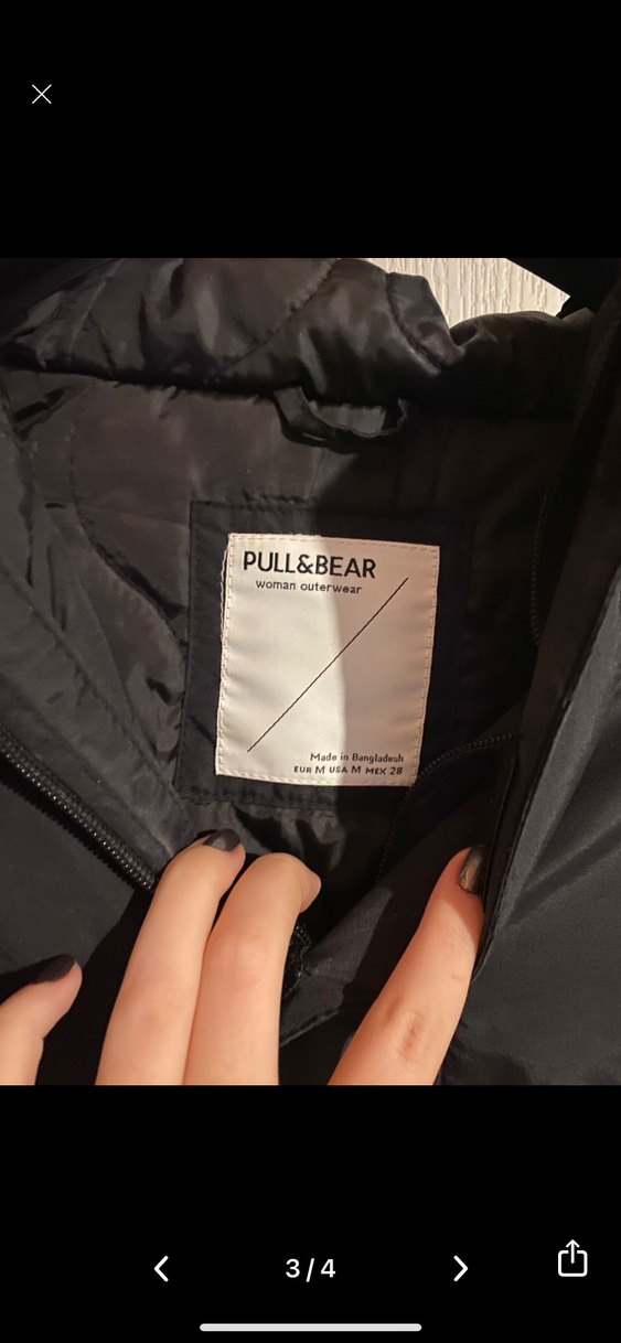 Erkek Siyah Kapüşonlu Rüzgarlık - Görsel 3