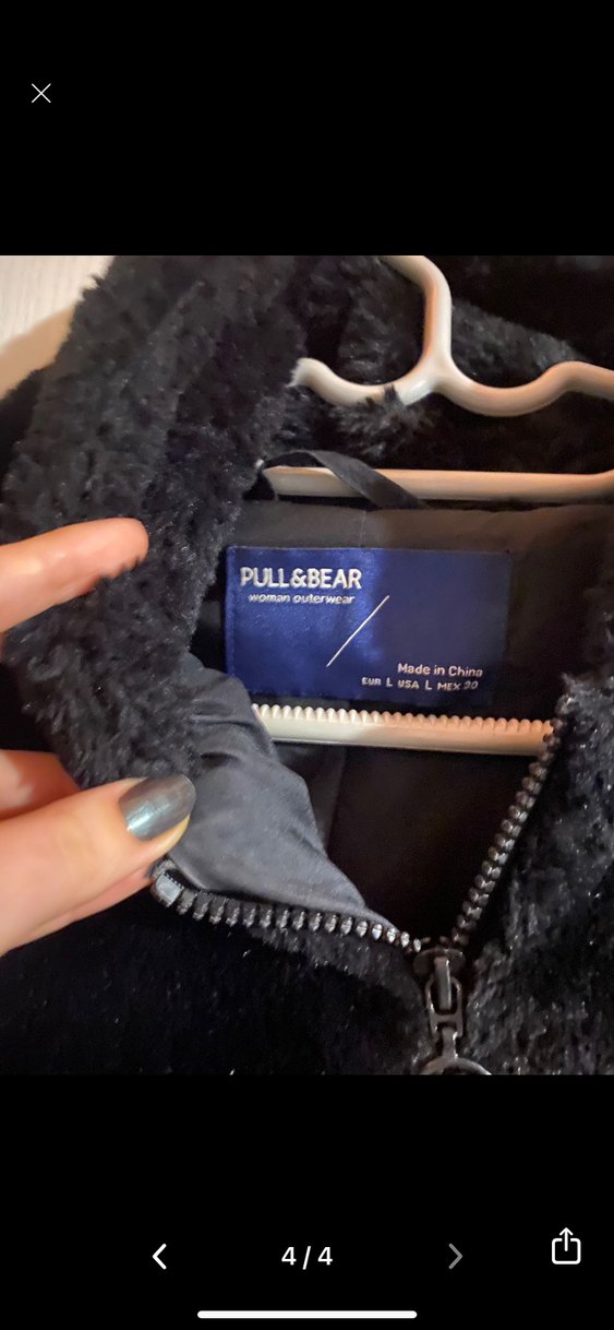 Siyah Kürklü Midi Kadın Mont - Görsel 4