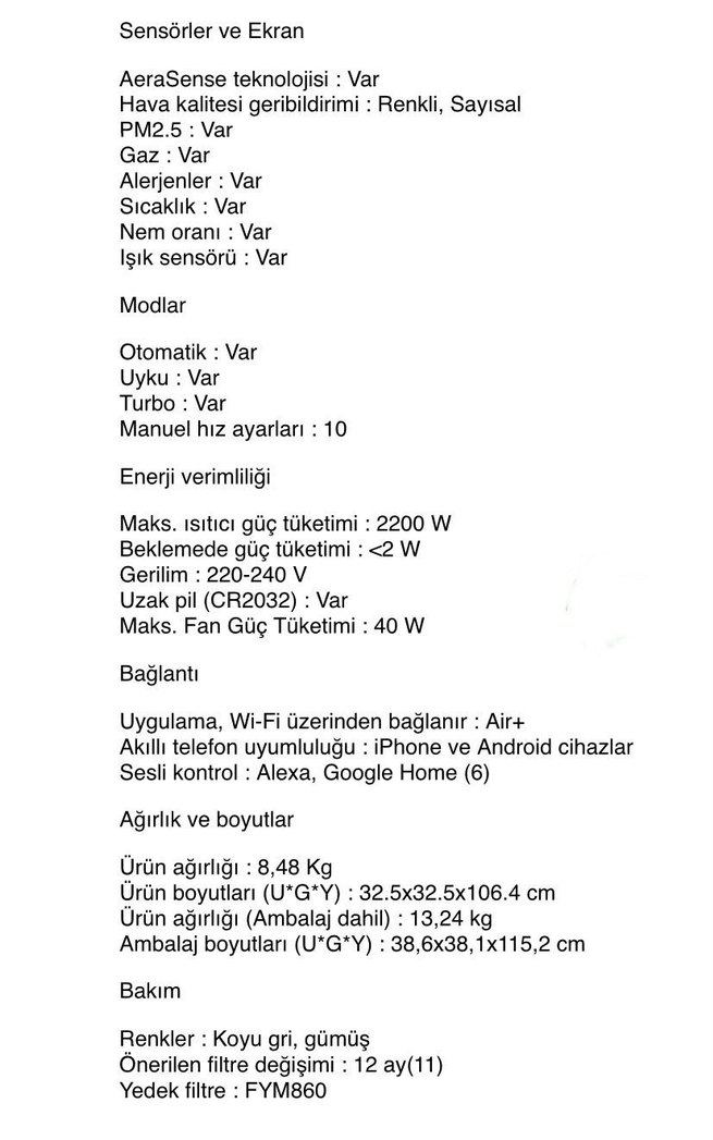 Philips hava Temizleyici - Görsel 4