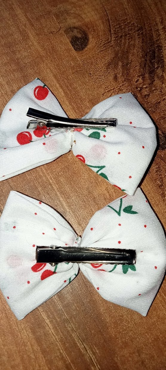 kiraz desenli klipsli Fiyonk Toka - Görsel 3