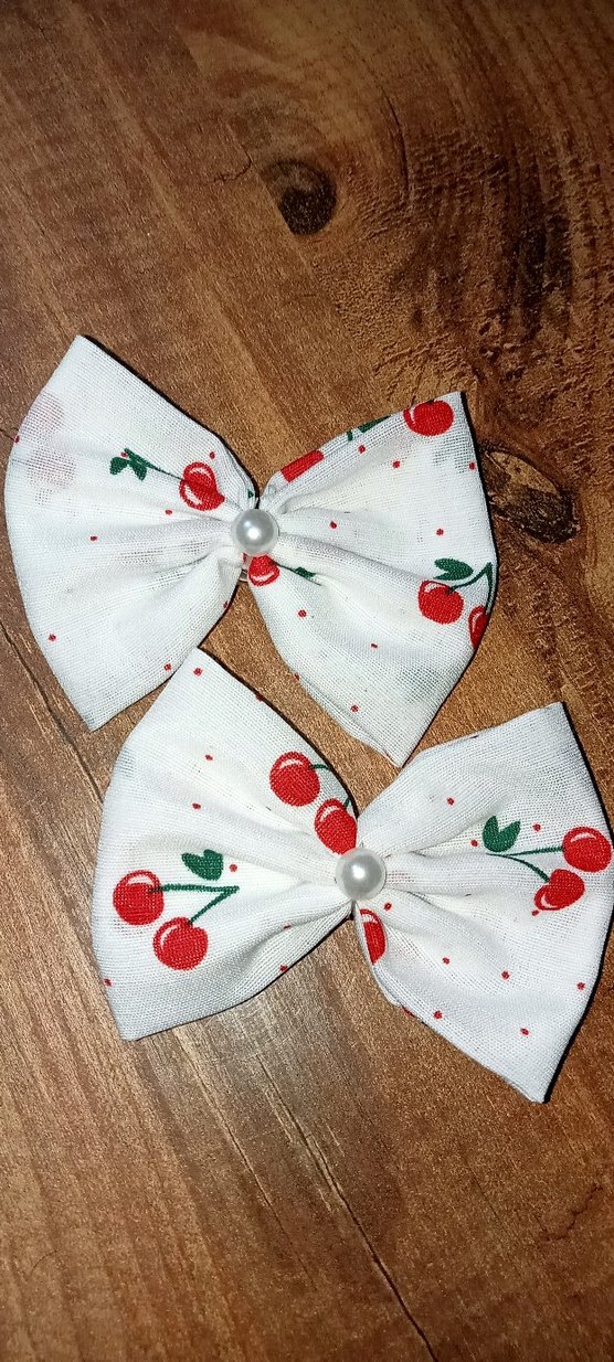 kiraz desenli klipsli Fiyonk Toka - Görsel 2