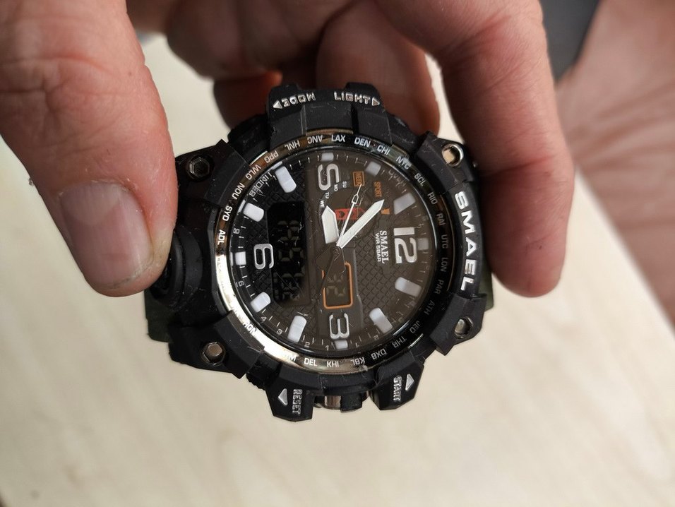 Smael 1545 Erkek Kol Saati Analog Dijital Fonksiyonlu  5 ATM - Görsel 4