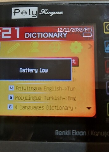 Poly Lingua CS-100 Renkli Ekran Konuşan Elektronik 14 Sözlük mp3
