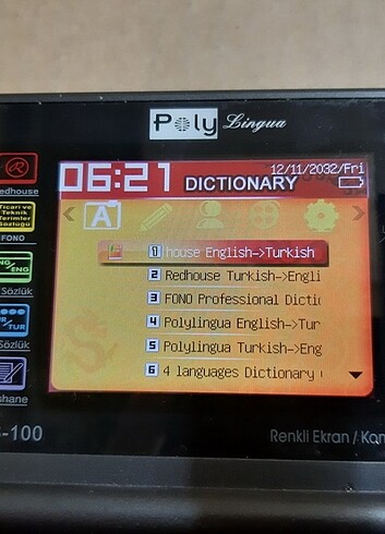 Beden Poly Lingua CS-100 Renkli Ekran Konuşan Elektronik 14 Sözlük mp3