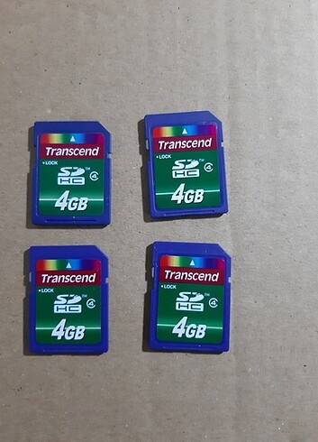 sd kart transcend 4 gb 4 adet