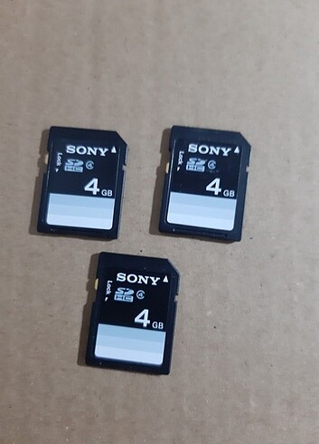 Sd kart Sony 4GB 3 adet