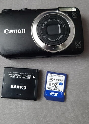 CANON A3350 16 MP 5X Zoom Dijital Fotoğraf Makinesi 2GB Kartlıdı