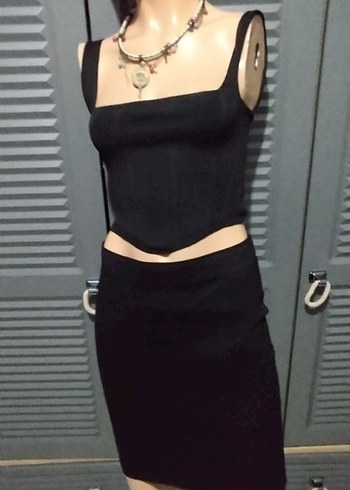 bayan askılı bluz crop - Görsel 2