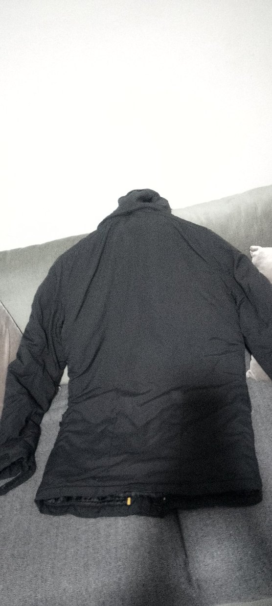 Düğmeli Siyah Erkek Midi Mont - Görsel 3