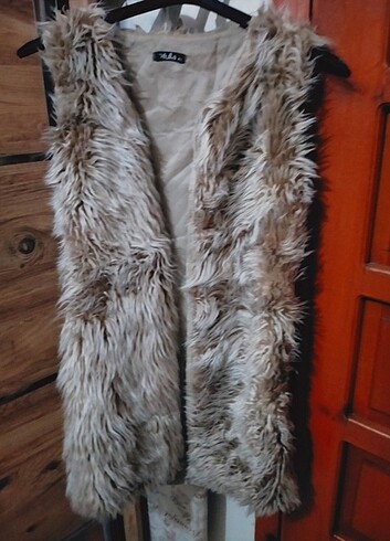 Bayan kürklü yelek - Görsel 2