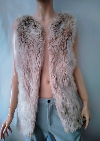 Bayan kürklü yelek - Görsel 4