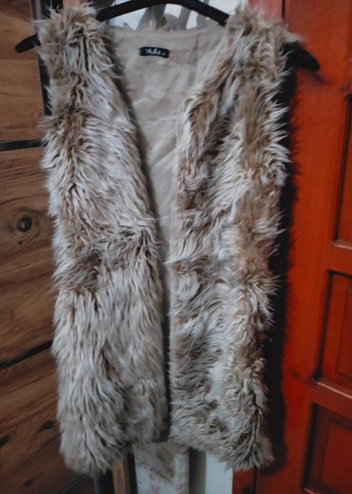 Bayan kürklü yelek - Görsel 2