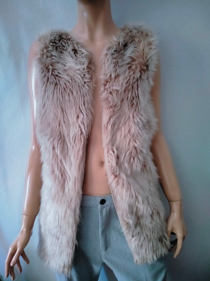 Bayan kürklü yelek - Görsel 4