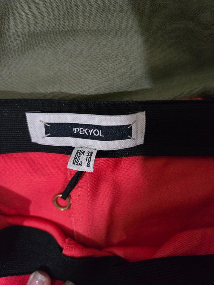 Nar Çiçeği Kadın Kumaş Pantolon - Görsel 4