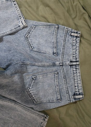 Gri Kadın Kot Pantolon - Görsel 2