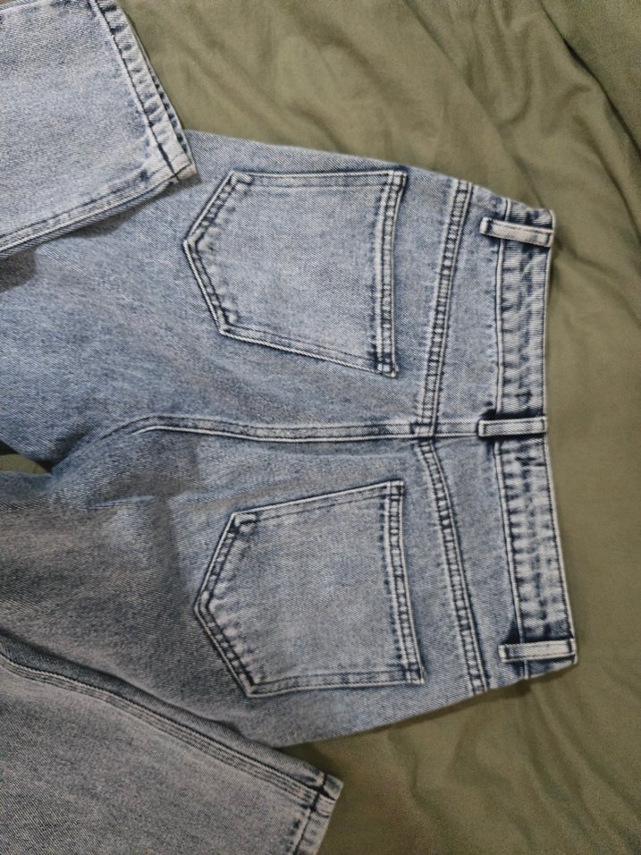 Gri Kadın Kot Pantolon - Görsel 2