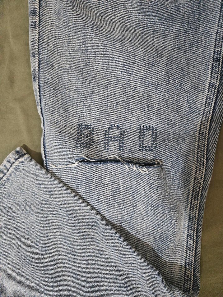 Gri Kadın Kot Pantolon - Görsel 4