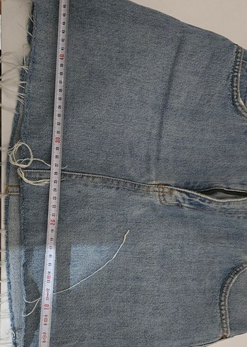 Düğmeli Mini Kot Etek - Görsel 7