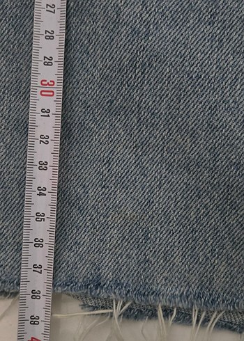 Düğmeli Mini Kot Etek - Görsel 5