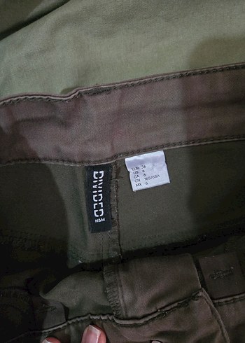 Haki Kadın Likralı Pantolon Midi Boy - Görsel 3