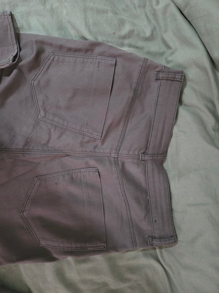 Haki Kadın Likralı Pantolon Midi Boy - Görsel 2