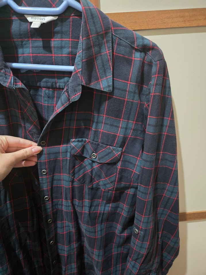 Kareli Kadın Gömlek - Görsel 3