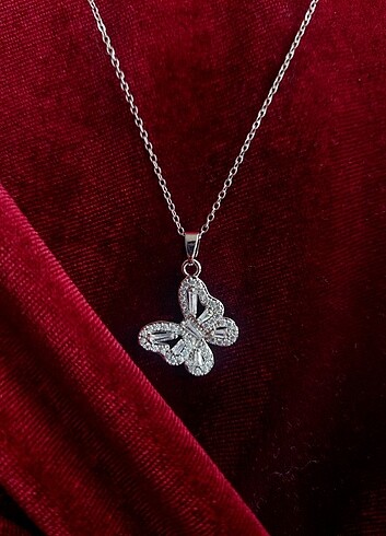 ÇELİK ZİRKON TAŞLI KOLYE - Görsel 2