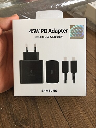 45 Watt Samsung Şarj Adaptörü ve kablo