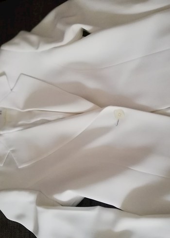 Düğmeli Beyaz Mini Kadın Takım Elbise - Görsel 10