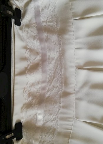 Düğmeli Beyaz Mini Kadın Takım Elbise - Görsel 15