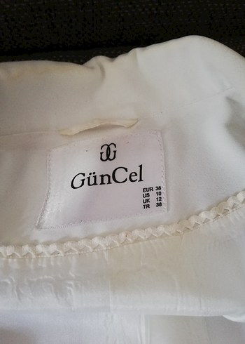 Düğmeli Beyaz Mini Kadın Takım Elbise - Görsel 12