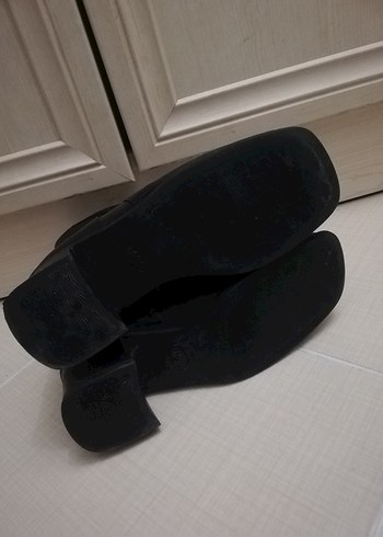 Siyah Deri Gotik Kadın Botları - Görsel 11