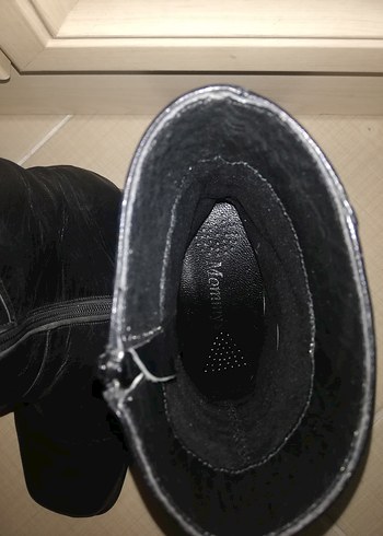 Siyah Deri Gotik Kadın Botları - Görsel 12