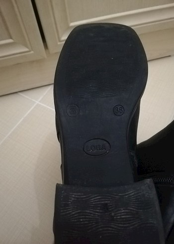 Siyah Deri Gotik Kadın Botları - Görsel 10