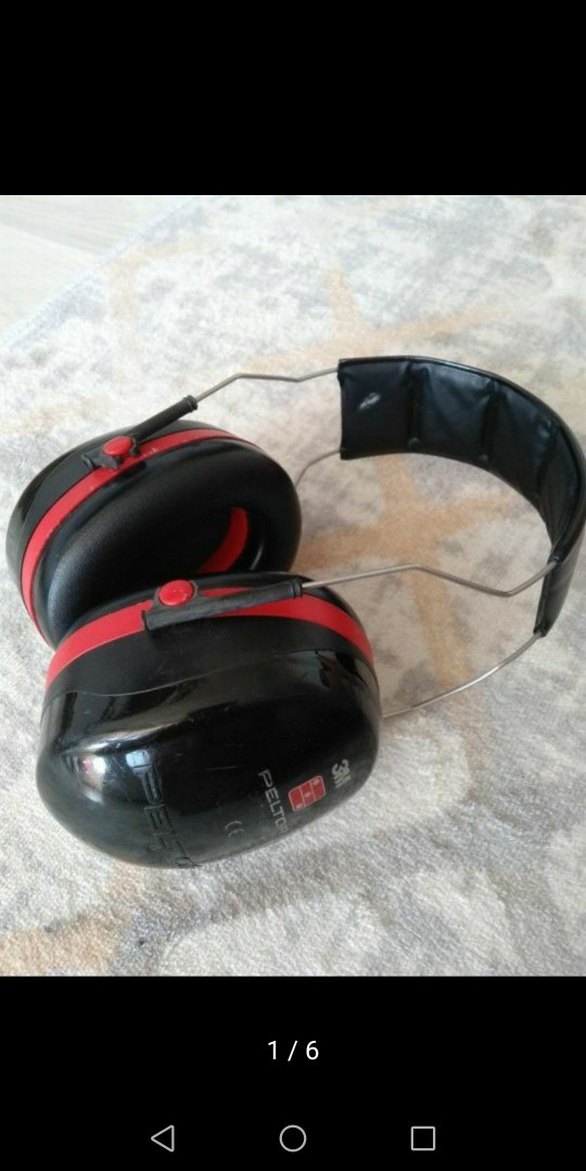 3M Peltor Kulaklık Siyah-Kırmızı - Görsel 4