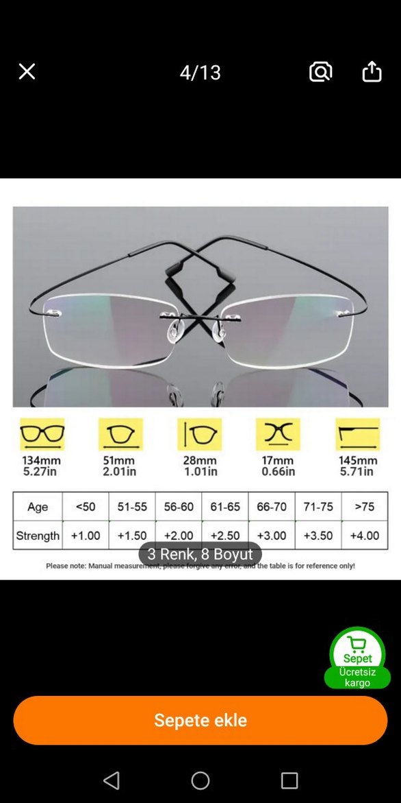 Yakın okuma gözlüğü - Görsel 5