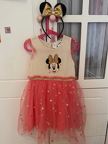 Kız çocuk minnie mouse elbise