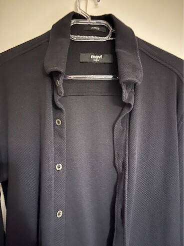 Antrasit-Siyah Keten Gömlek - Görsel 2