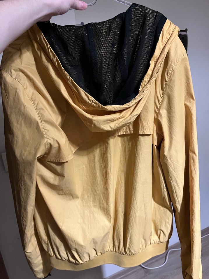 BERSHKA Sarı Fermuarlı Erkek Yağmurluk - Görsel 2