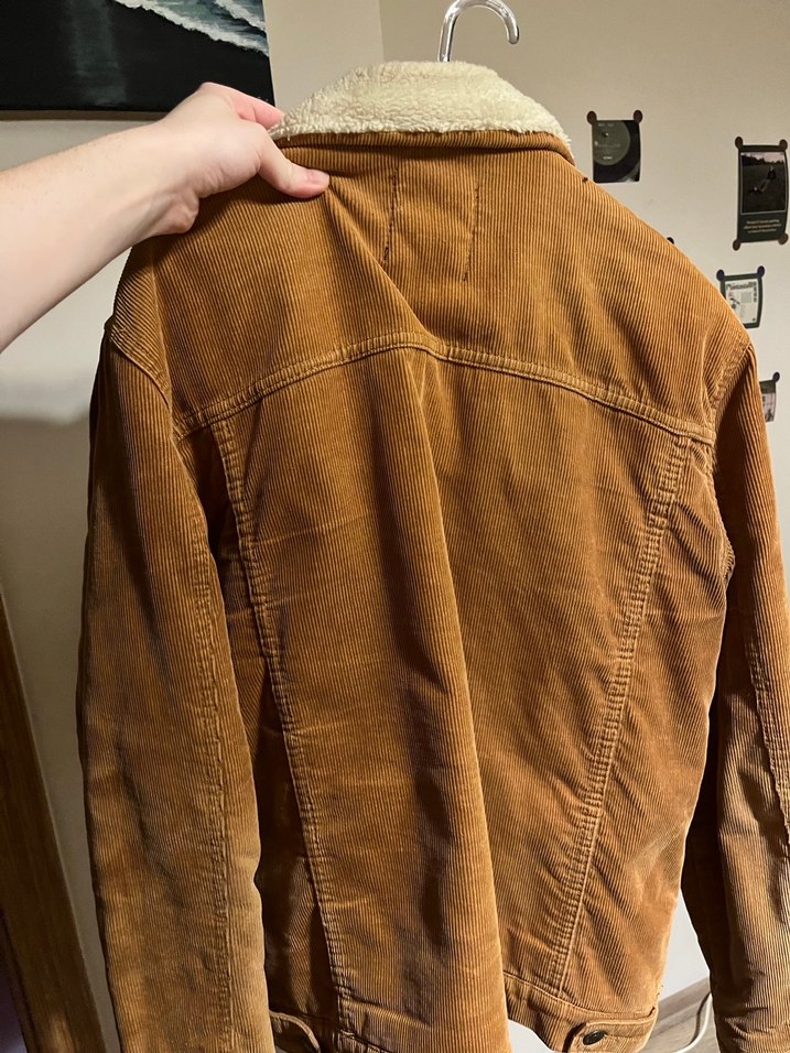 Koton Kahverengi Fitilli Kadife Düğmeli Ceket - Görsel 2