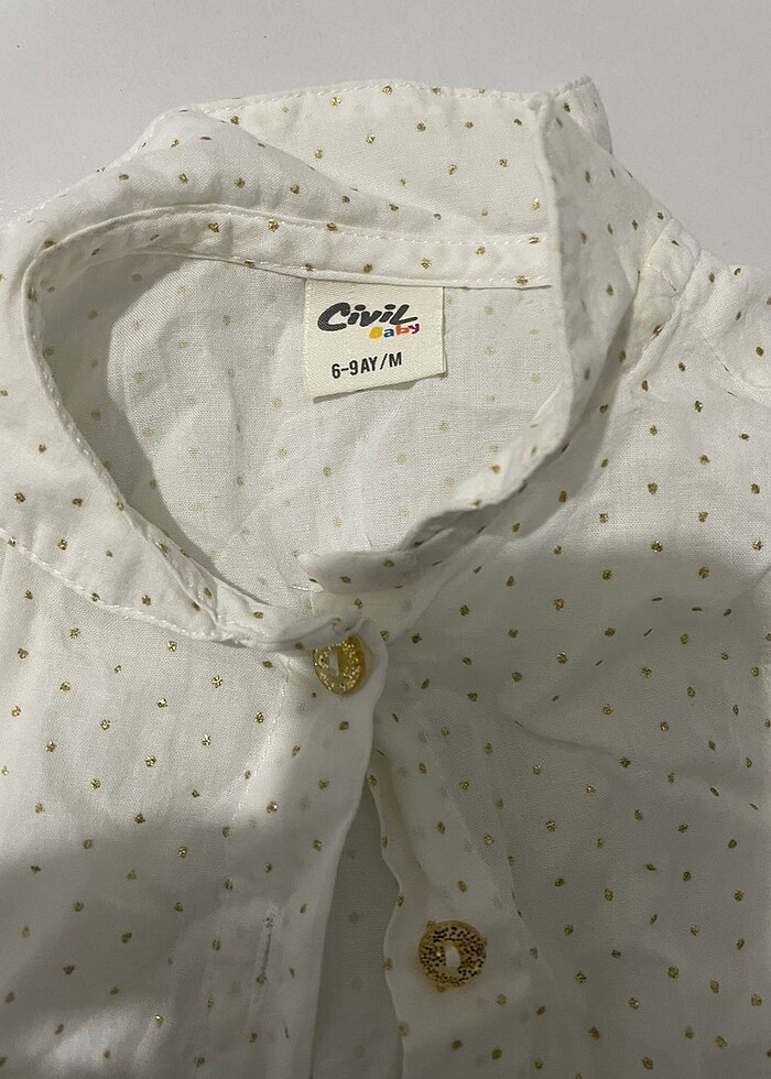 Civil alt üst takım şort gömlek - Görsel 3