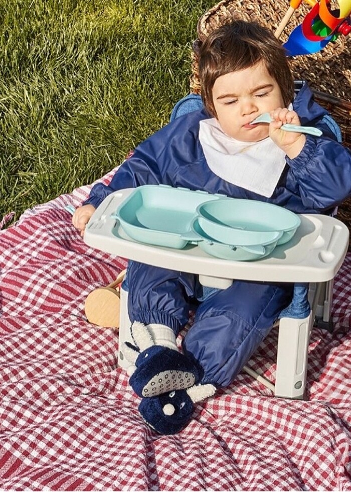 E bebek katlanır kamp mama sandalyesi - Görsel 2