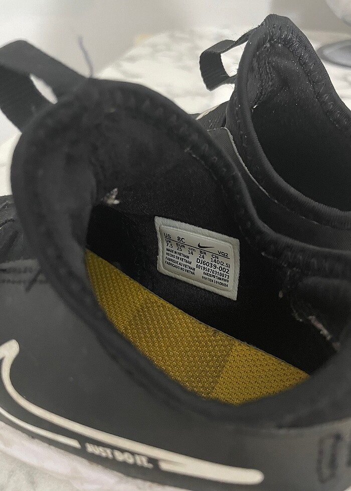 Nike 25 numara siyah spor ayakkabı - Görsel 3