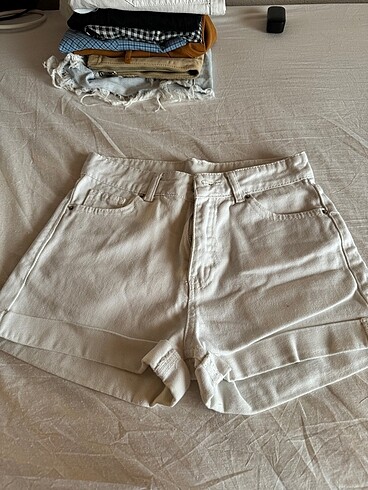 Topshop beyaz şort