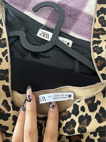 s Beden Zara leopar elbise